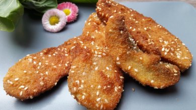 Rántott cukkini parmezános bundában