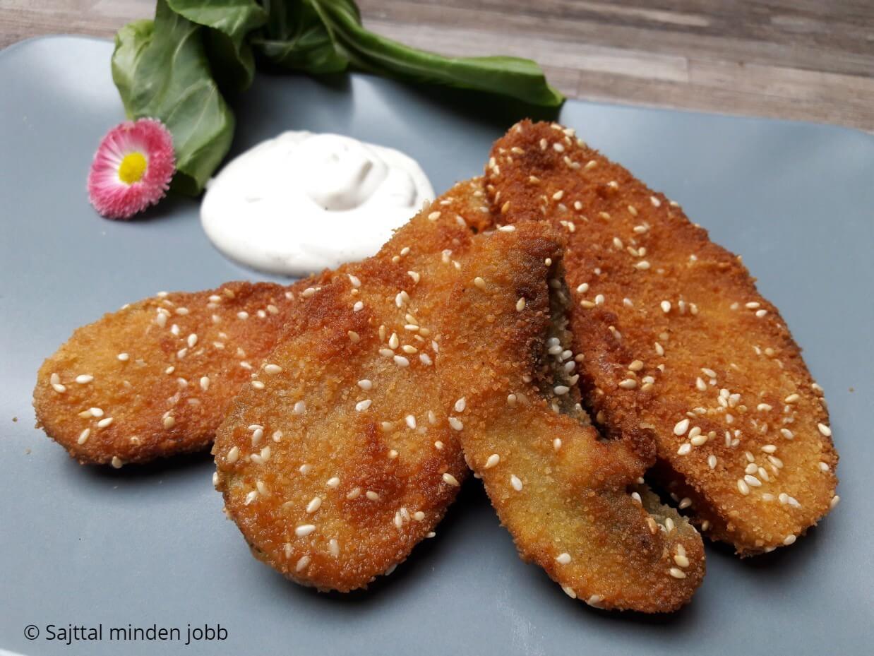 Rántott cukkini parmezános bundában